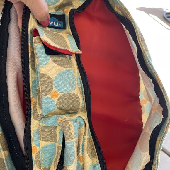 KAVU Women's Rope Sling Bag Floral Crossbody Backpack hiking hippie adventure - Picture 9 of 9